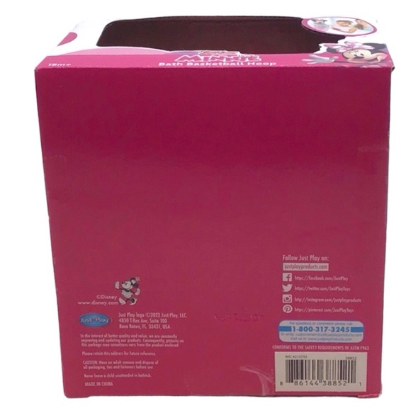 Disney “Minnie Mouse” Bath Basketball Hoop - Picture 8 of 10